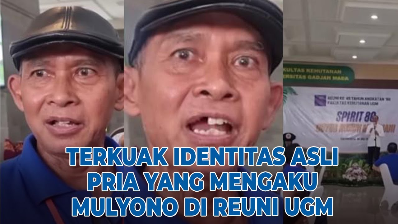 Terkuak Identitas Asli Pria yang Mengaku Mulyono di Reuni UGM