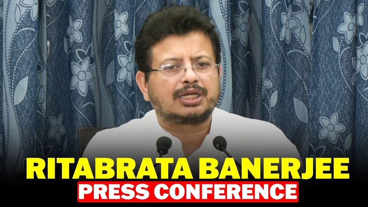 LIVE: TMC Rebel MLA Ritabrata Banerjee addresses press conference | FIR on Kunal Ghosh