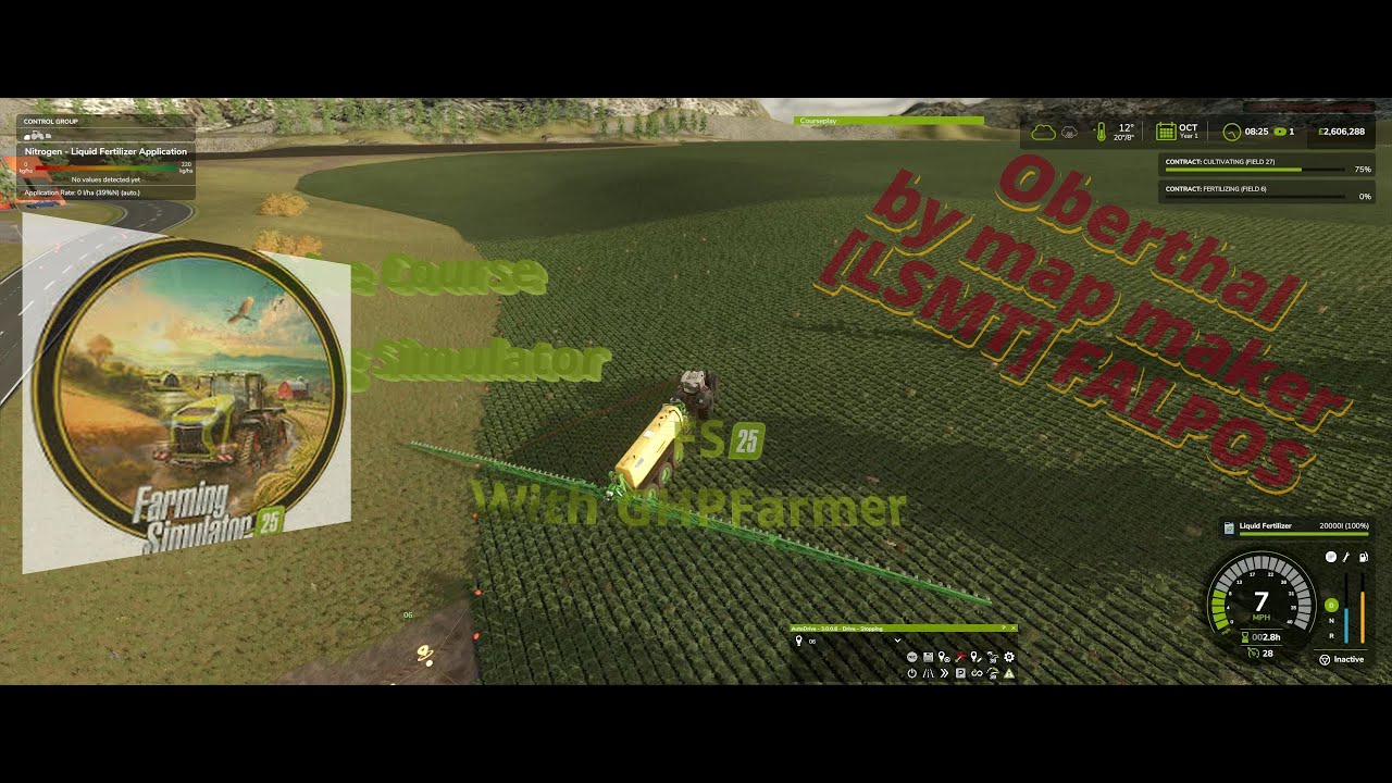 Farming Simulator25  Autodrive Course / Oberthal  by FALPOS   Autodrive