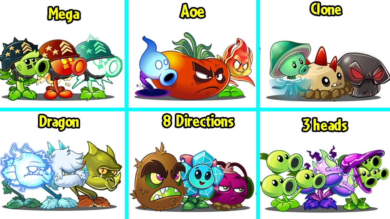 Pvz 2 Battlez - Random 20 Team Plants LEVEL 1 Vs All Zombies - Who Will Win?