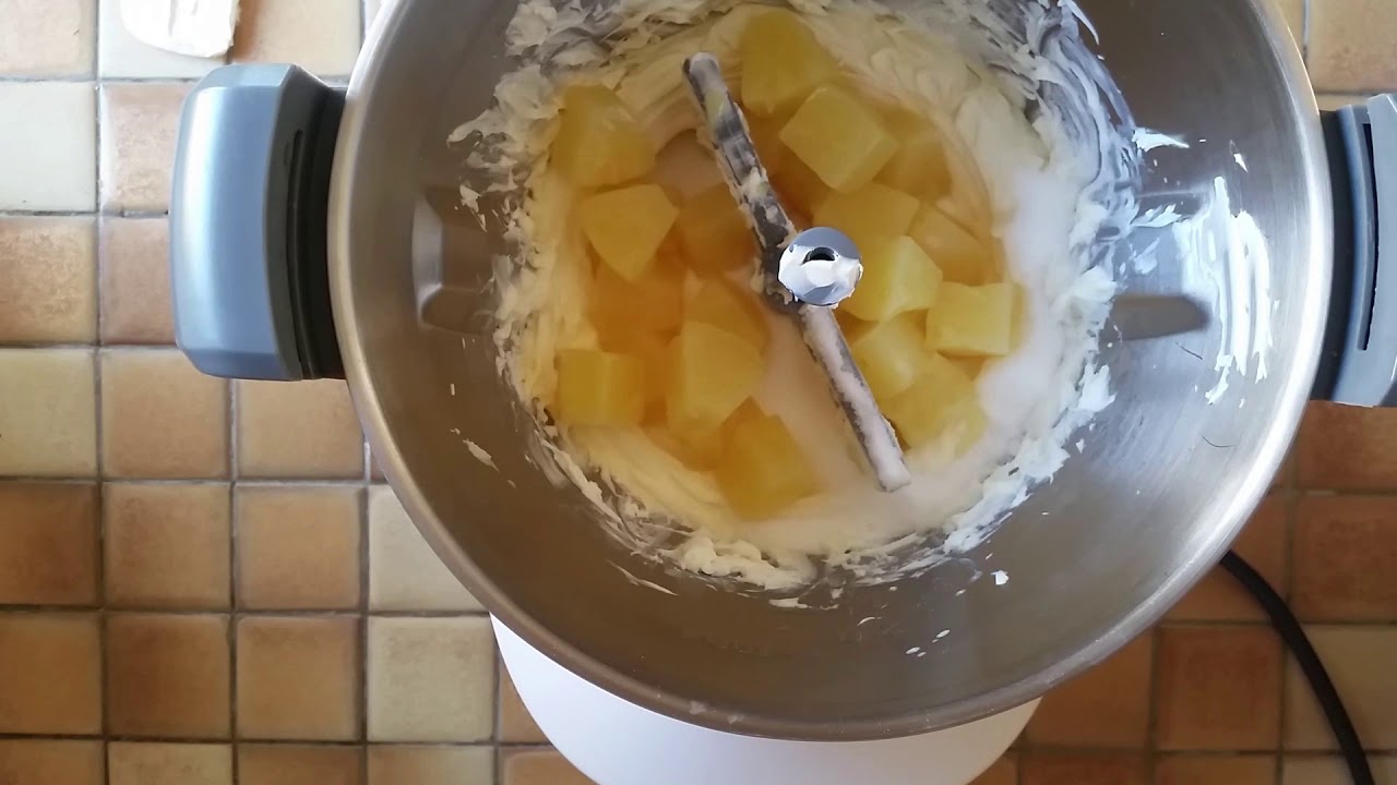 Verrines à l'ananas et au mascarpone au compact cook elite pas à pas