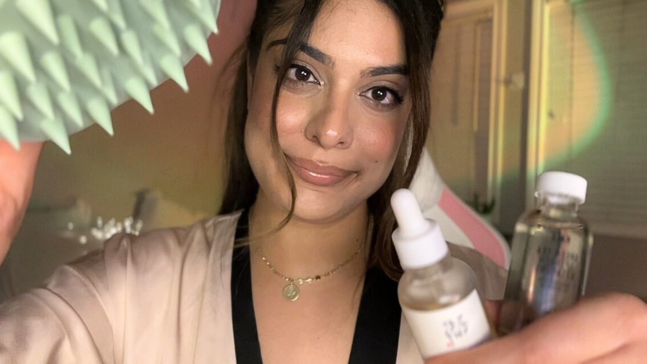 ASMR Pampering you to Sleep 😴 (Skincare, Head Massage, Layered Sounds, Personal Attention)