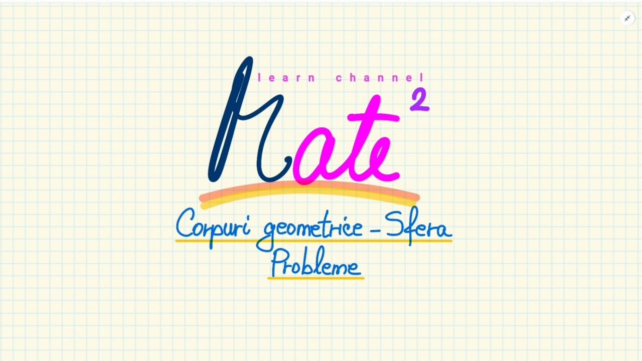 Corpuri geometrice - Sfera - Probleme