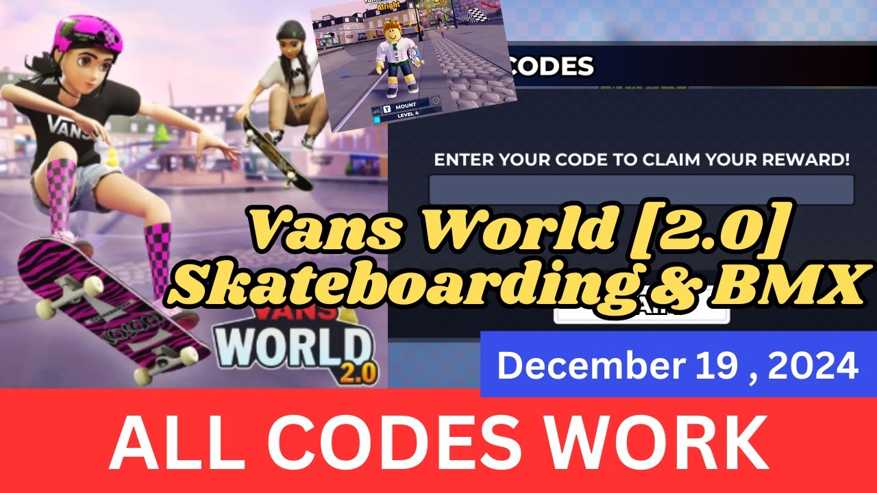 *All Codes Work* Vans World 2 0 ROBLOX, December 19, 2024
