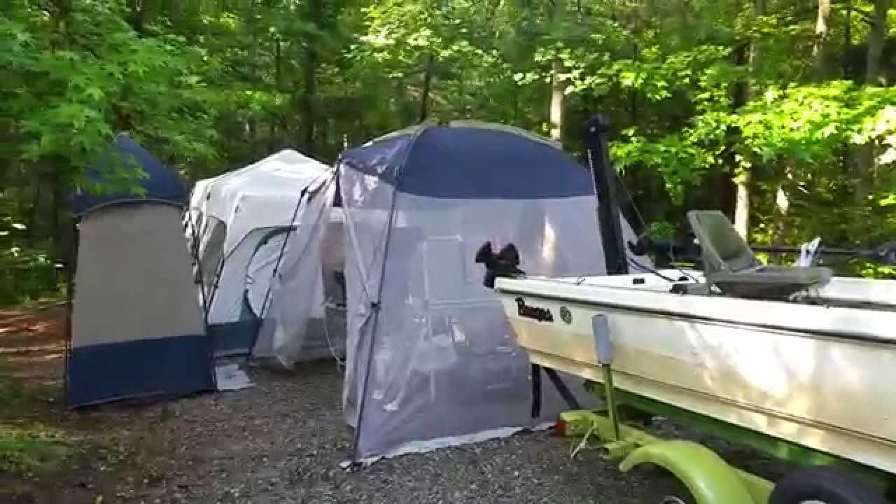 First Time Tent Camping.  Our Setup.