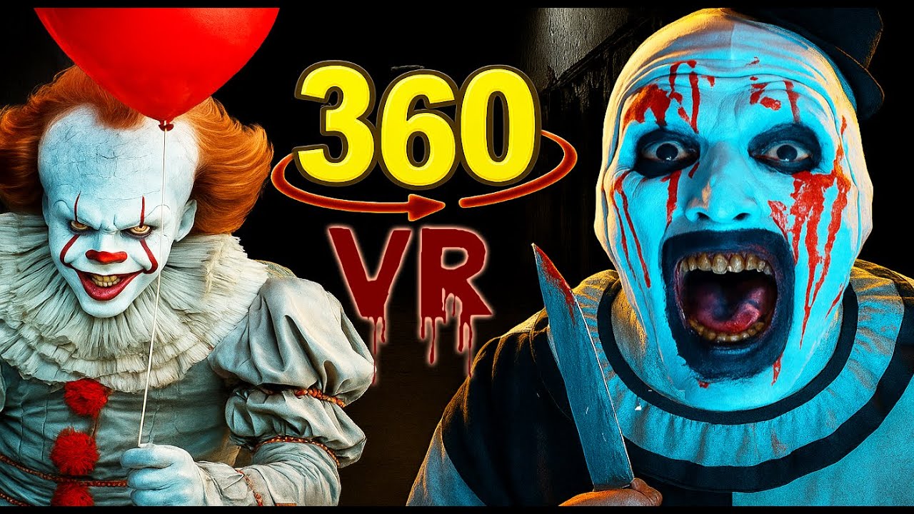 Clown Asylum: A 360 Video Nightmare &ndash; Bloody Edition with Pennywise, Art the Clown & More!