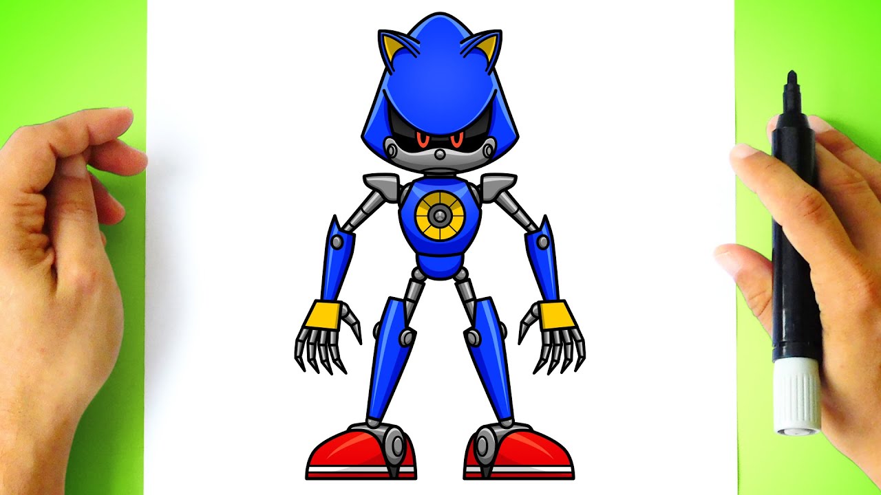Como DESENHAR METAL SONIC do Filme - Cómo DIBUJAR a METAL SONIC de la Película - Sonic the Hedgehog