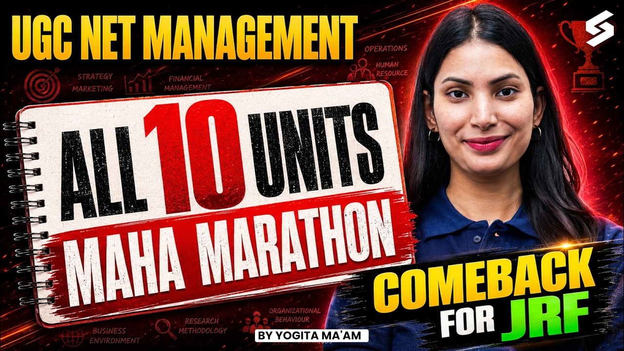 UGC NET Management Marathon | UGC NET Management All 10 Units Revision |UGC NET Management By Yogita