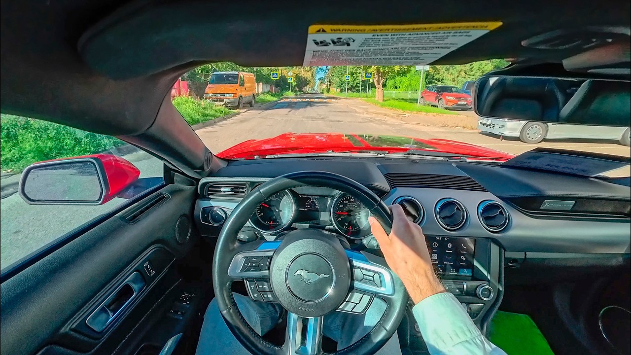 2021 Ford Mustang VI Rest 5.0 L (460 hp) - A wild Powerful American car POV Test Drive