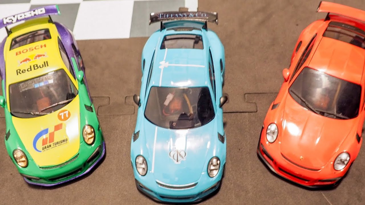 Practicing with my new Porsche Mini-Z. 