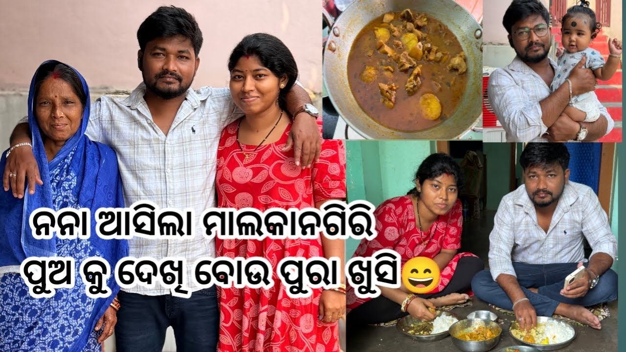 ନନା ଆସିଲା ମାଲକାନଗିରି /ପୁଅ କୁ ଦେଖି ବୋଉ ମନ ପୁରା ଖୁସି😁Family vlog @Priyanklife 