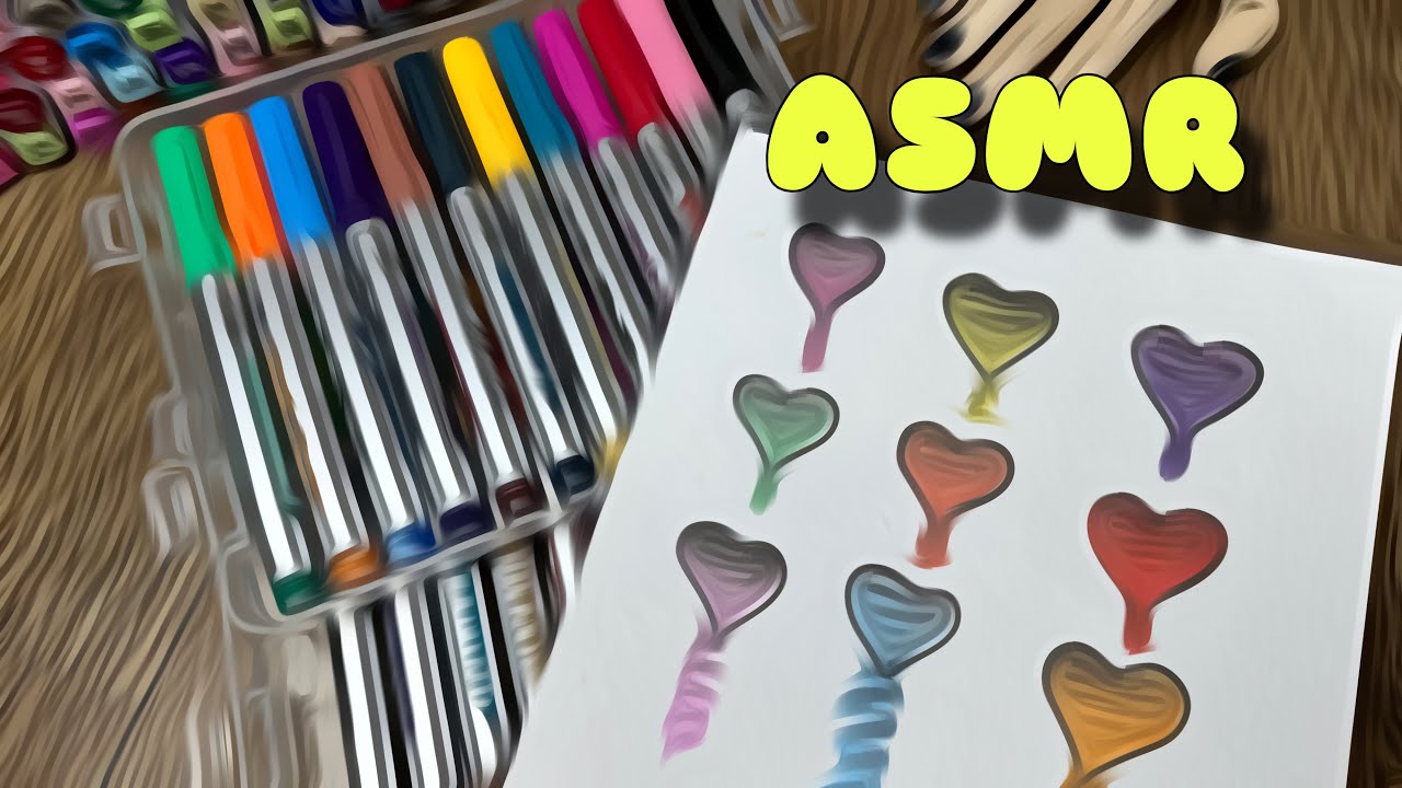 ASMR Art Coring Relaxation #art #asmr #coloring 