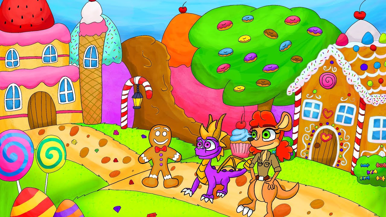 Candy Land Spyro theme level idea