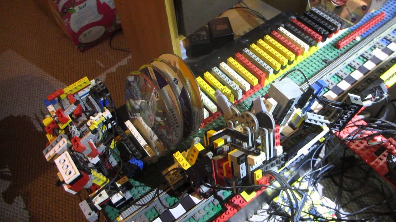 Lego Jukebox - disc rearrangement demo
