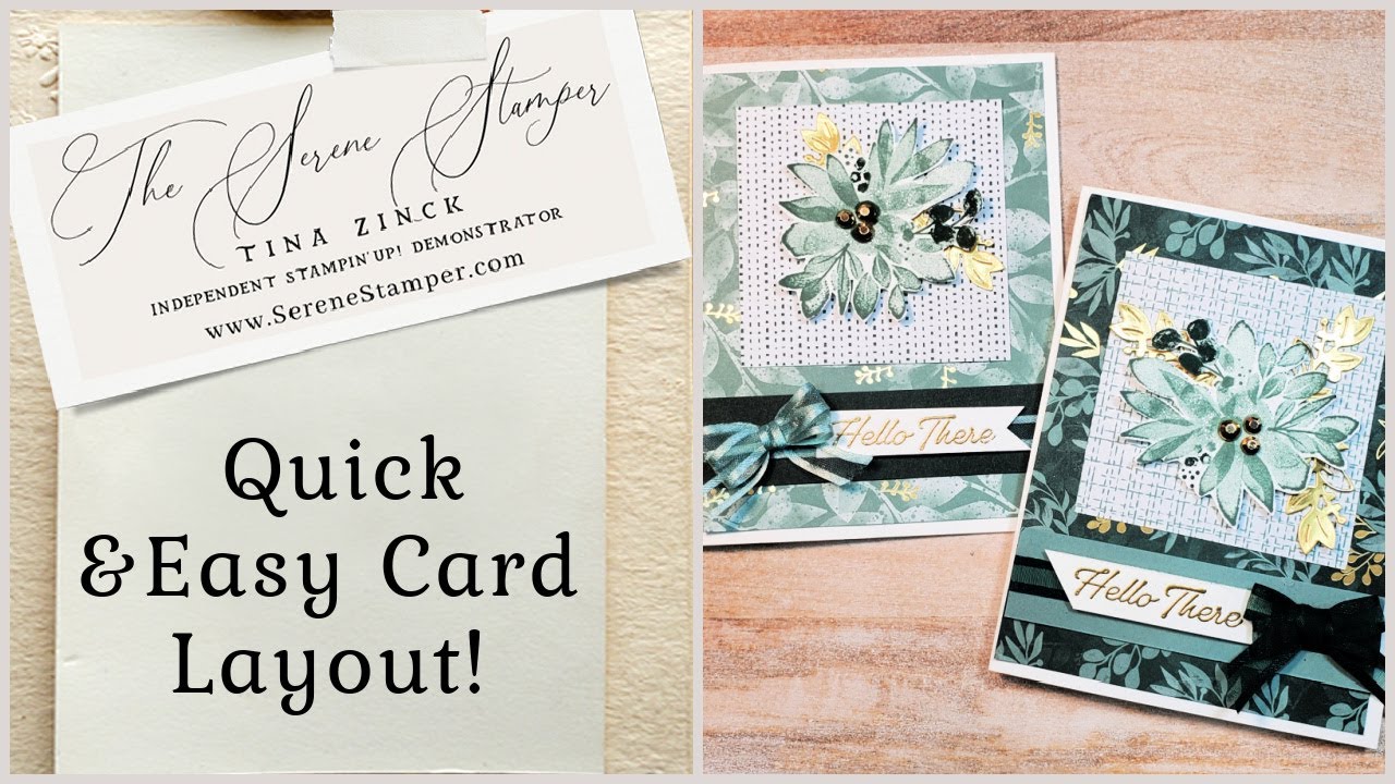 Quick & Easy Card Layout | Eden's Garden SNEAK PEEK!