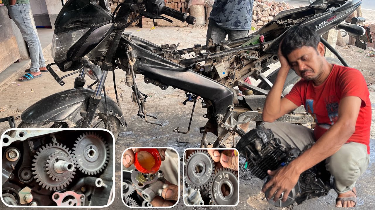 Bajaj Ns pulser bike ki engine ki sound Bahut Kharab इंजन की साउंड को सही कसे करे देखिए