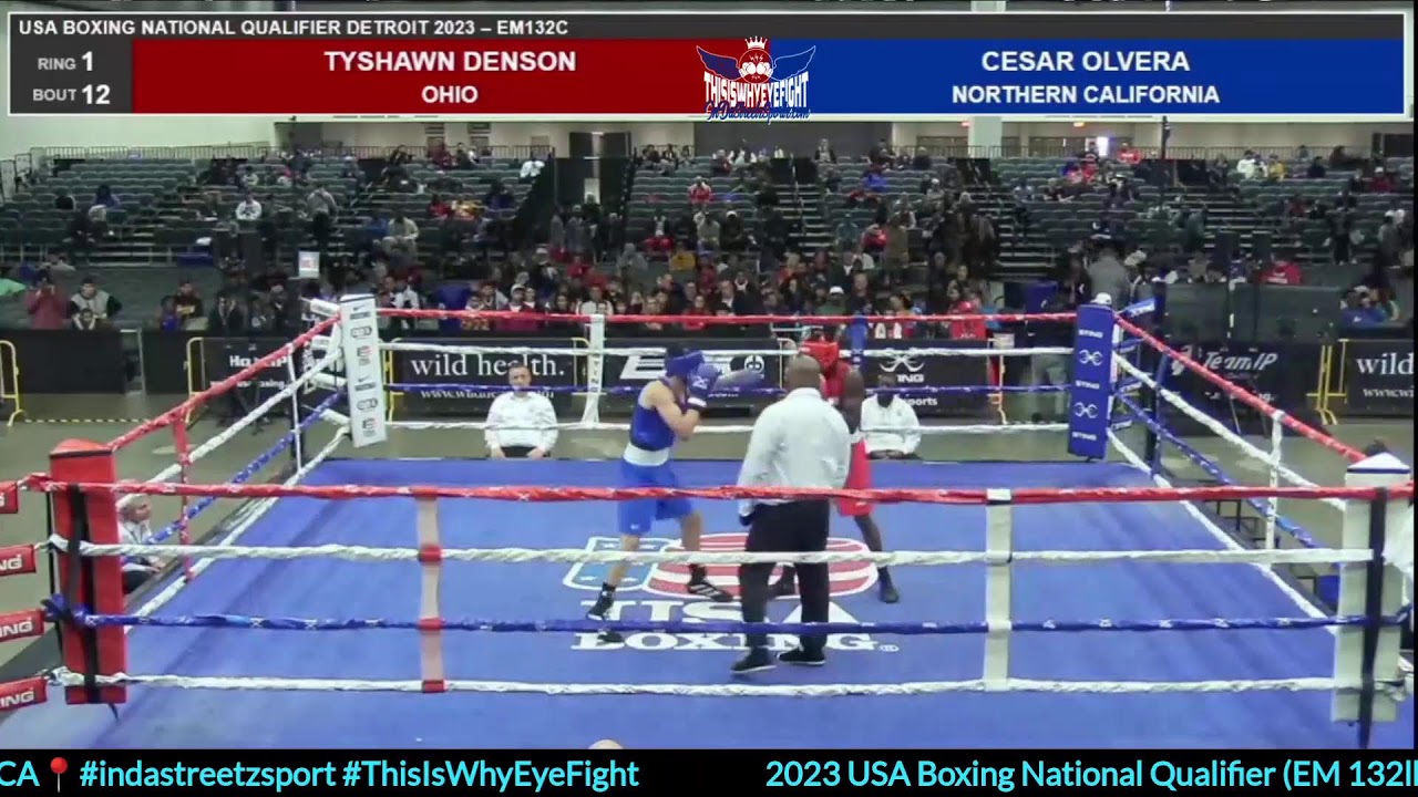 2023 USA Boxing National Qualifier (EM 132lbs ) TYSHAWN DENSON VS CESAR OLVERA