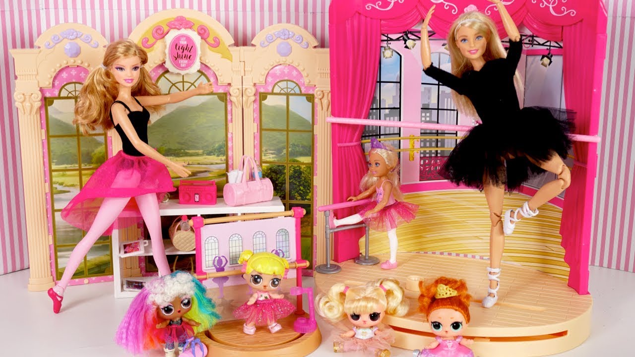 Bebe LOL Goldie en Su Primera Clase de Ballet - Familia LOL Rutina de Noche