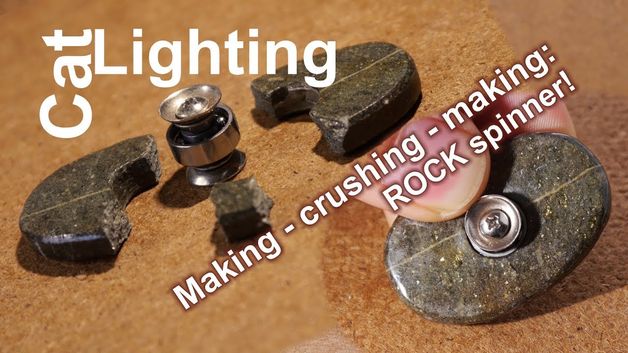 DIY ROCK spinner - making, crushing and... making - stupid things