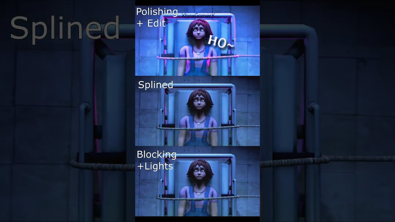 Nurse's Office Work stages (To Be Beautiful / FNAF animation) Blocking / Spline / Polishing