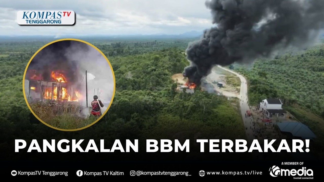 Pengkalan BBM dan Elpiji Terbakar, 1 Orang Luka
