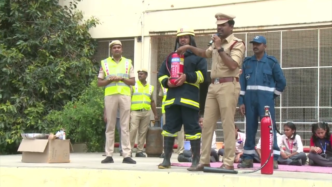 JUBILEE HILLS PUBLIC SCHOOL, HYD | MOCK DRILL ON FIRE FIGHTING