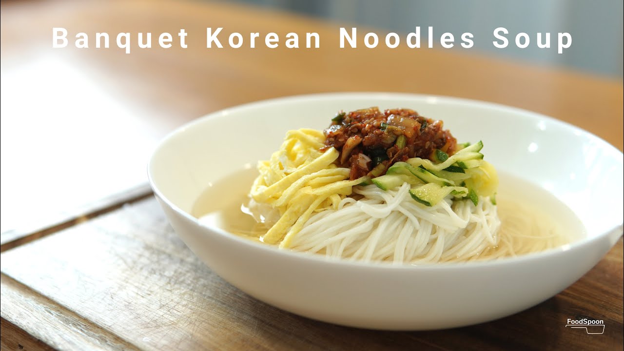 Banquet Korean Noodles Soup Recipe Janchi Guksu 잔치국수