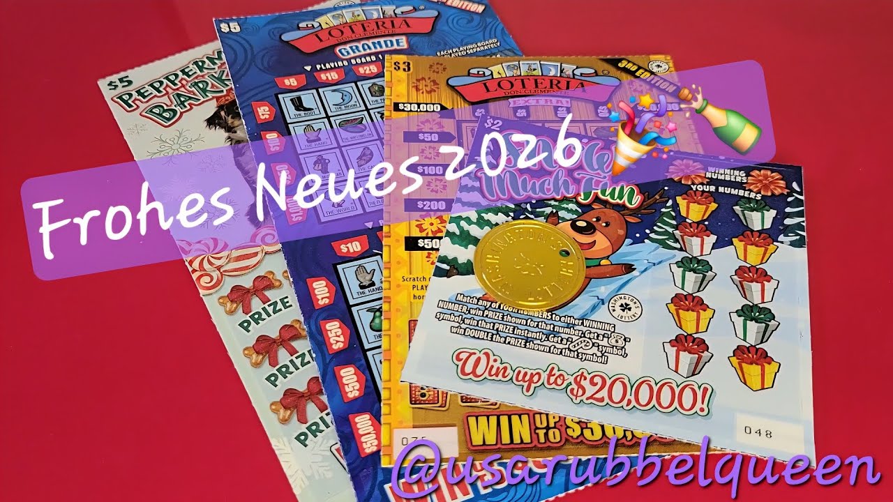 Rubbellose an Silvester 🎫🎊 aus Washington State 🇺🇸 USA #rubbellose #deutsch