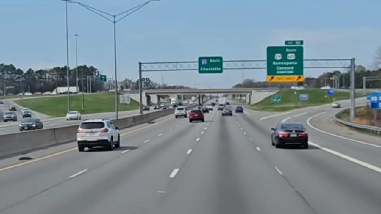 3/12/26, Salisbury NC To Charlotte ​The Ultimate 4K Trucking Experience: Navigating Heavy Traffic 