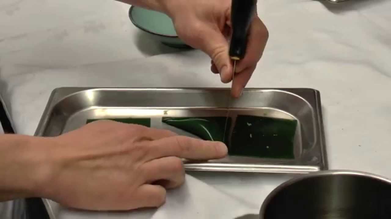 Micha&euml;l Vrijmoed prepares a signature dish at his restaurant in Gent, Belgium