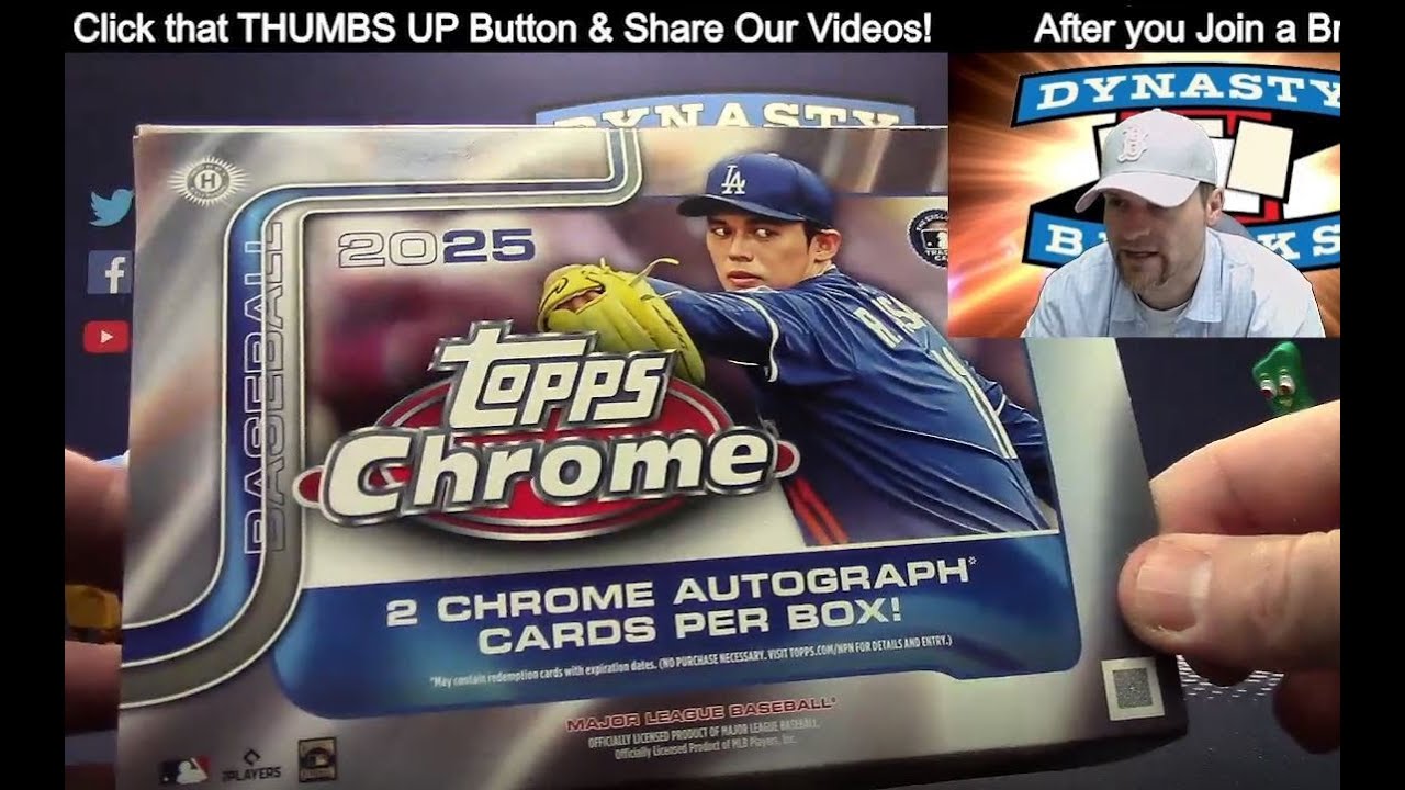 1 IN 9,449 PACK HIT 🔥 2025 Topps Chrome Hobby Delight Baseball 6 Box #7