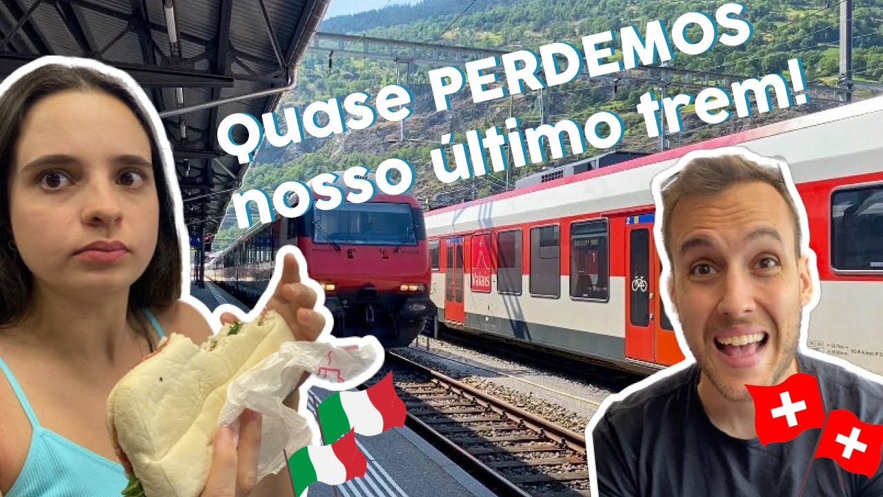 Trem da ITÁLIA para SUIÇA! | TUDO sobre viajar de trem e as melhores dicas para fazer esse trajeto!