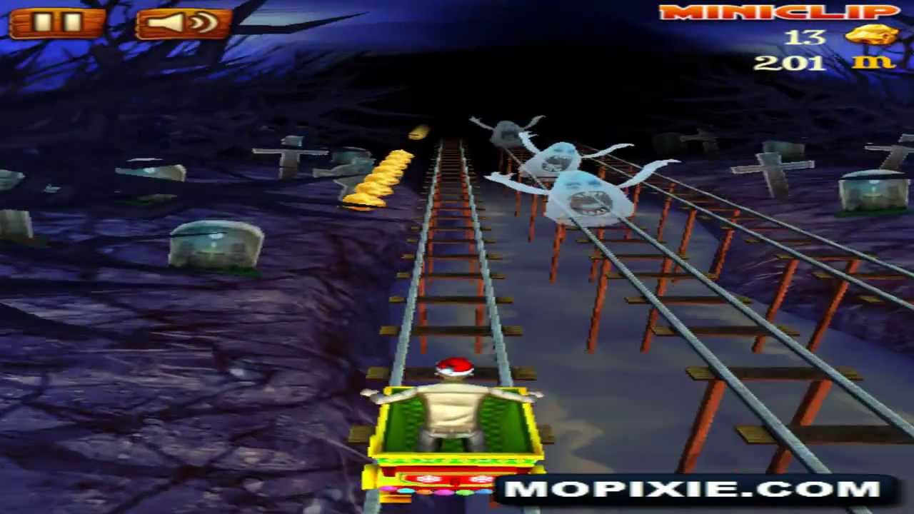 Play Free Online Rail Rush Worlds Games - Rail Rush Horror Land