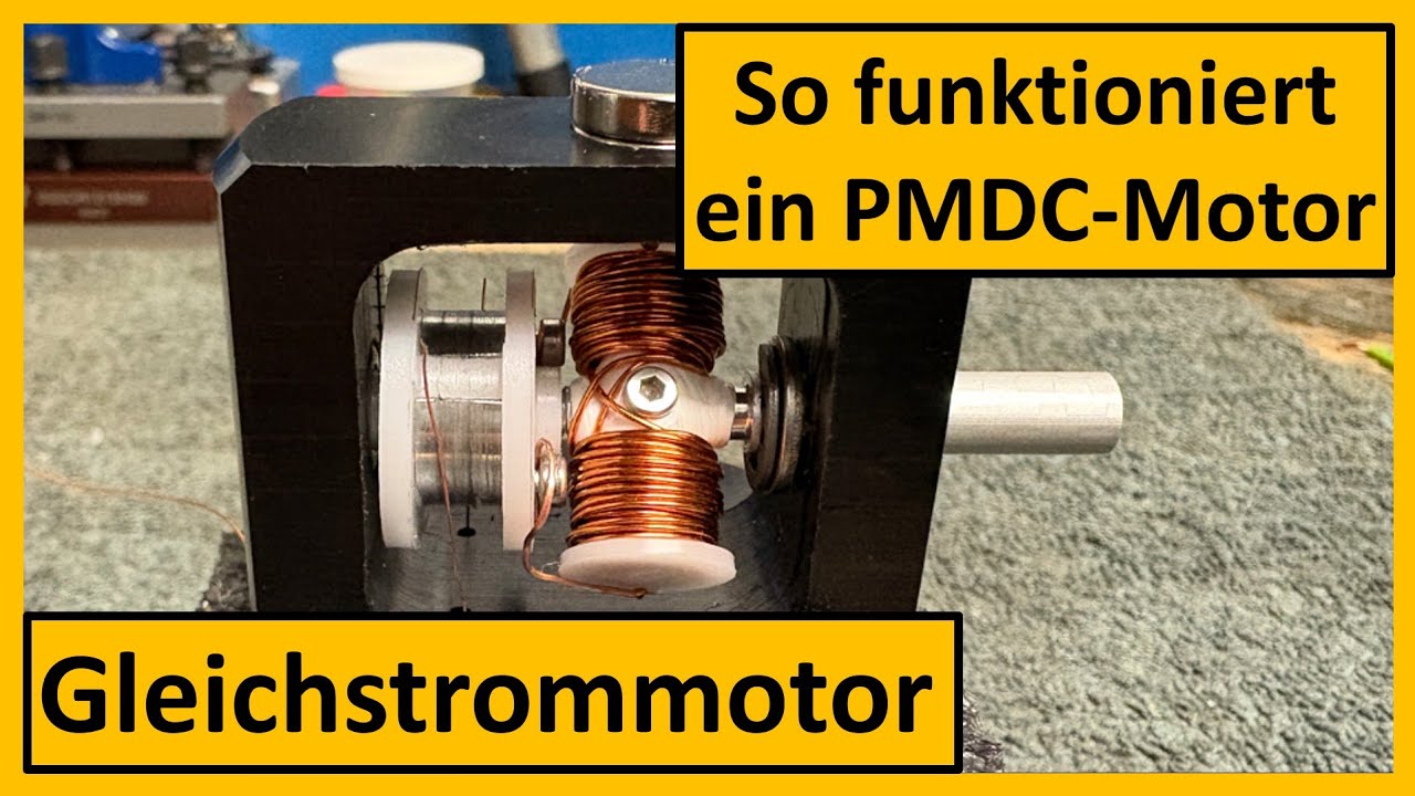 So funktioniert ein Gleichstrommotor (PMDC-Motor)