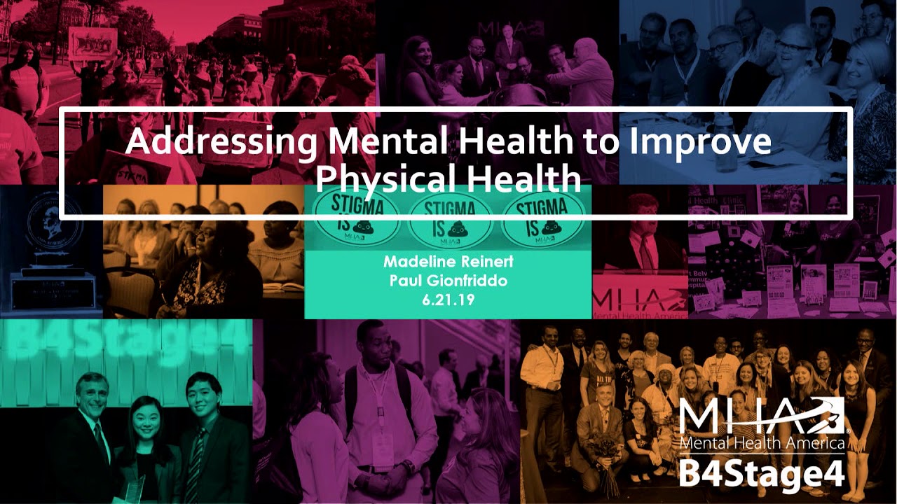 Addressing Mental Health to Improve Physical Health