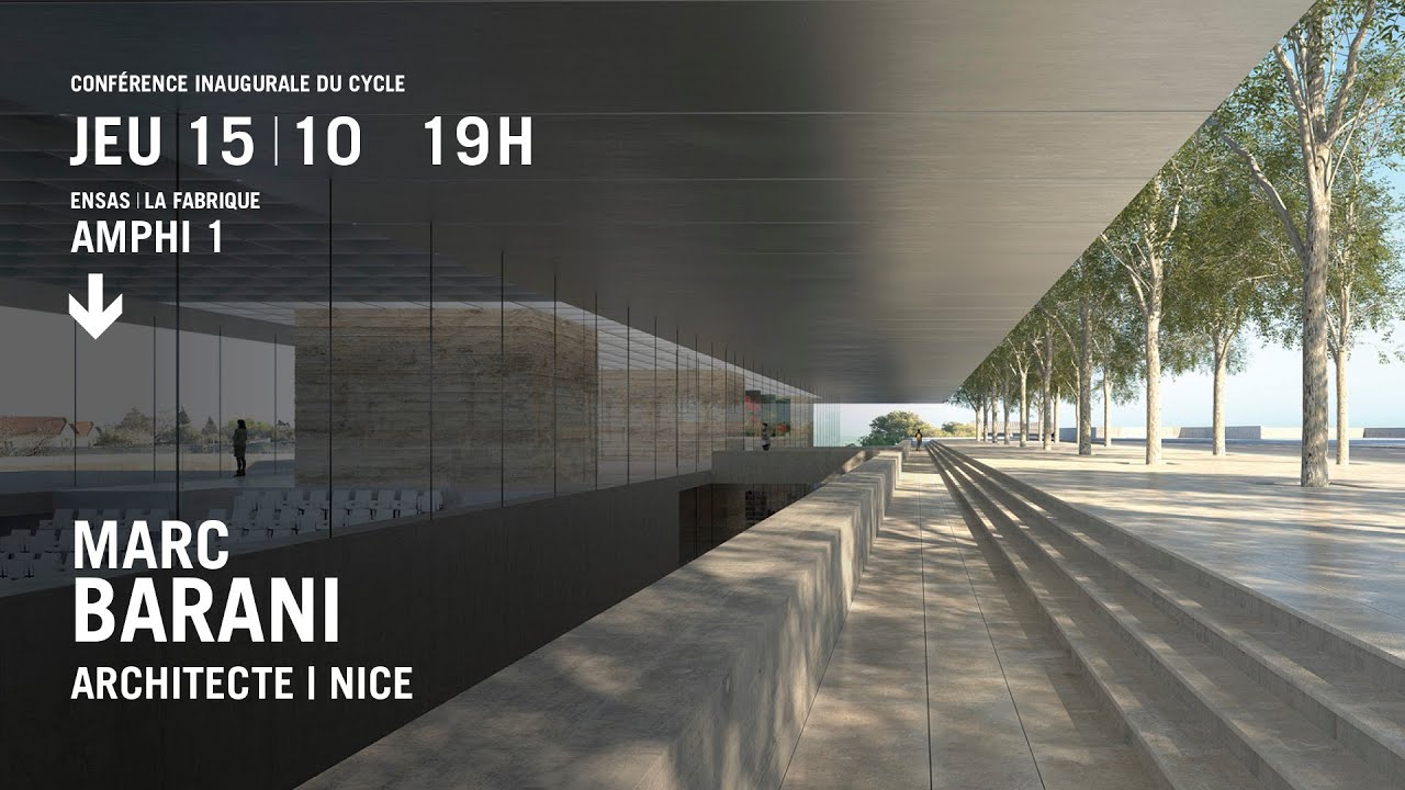 Conférence de Marc Barani, Architecte. Nice.