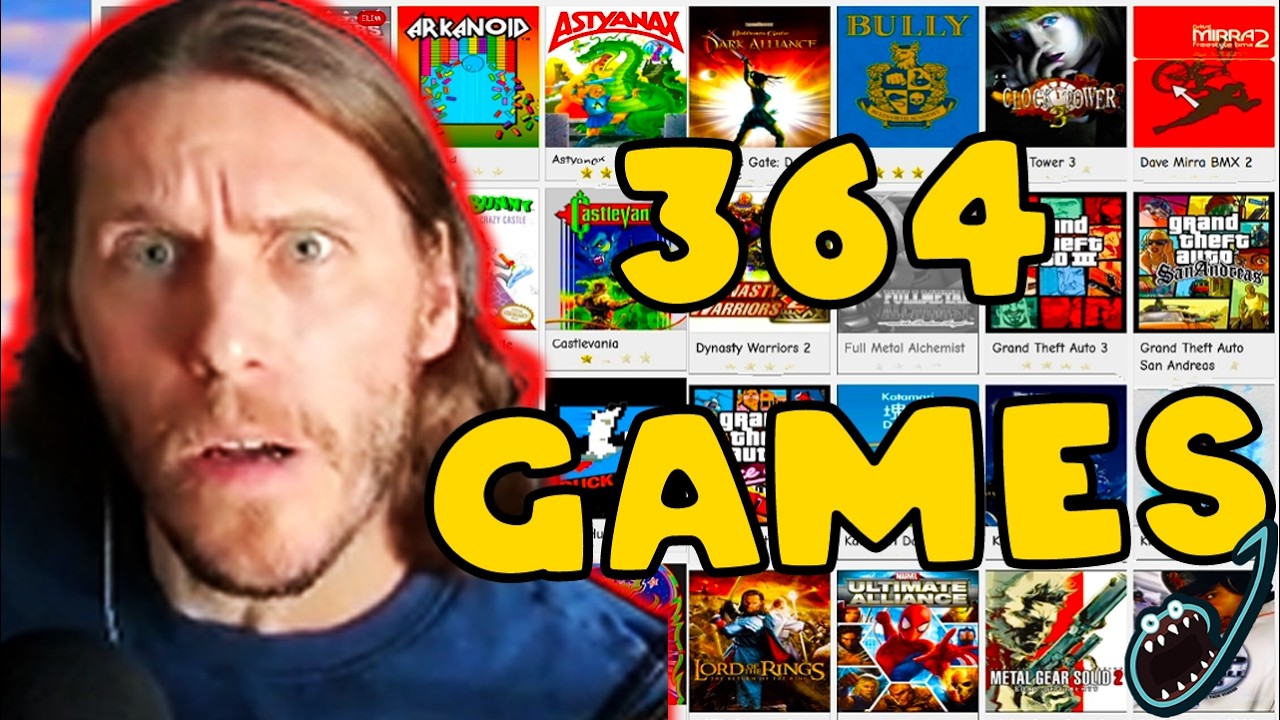 Jerma Rates His Favorite Games for 7 Hours (364 Games Part 1) Long Edit WITH CHAT