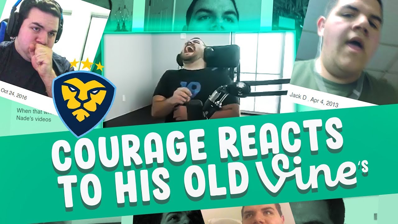 COURAGE REACTS TO HIS CRINGY VINES! THESE ARE SO EMBARRASSING!