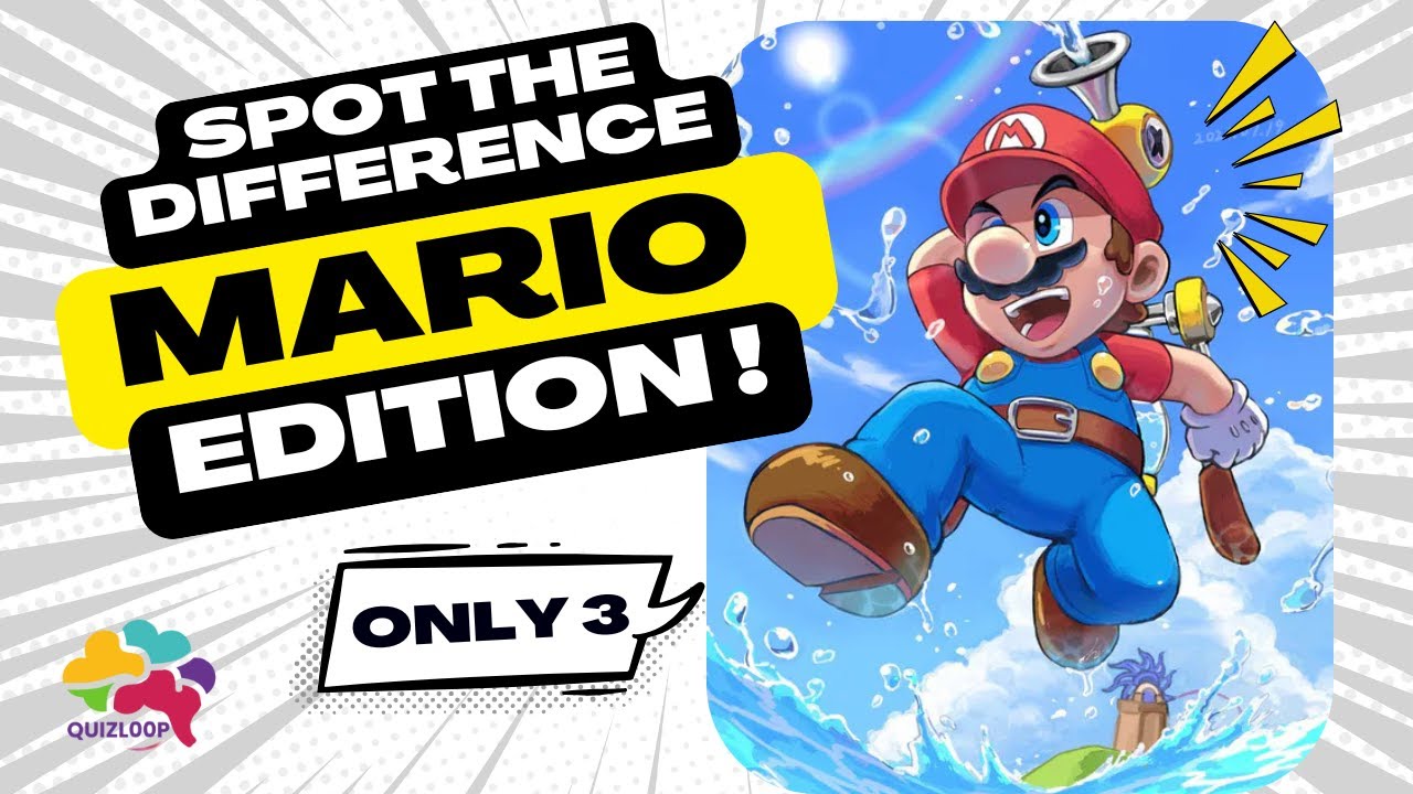 Spot the Difference 🍄 | Mario Edition 😳| LETSE GOO !