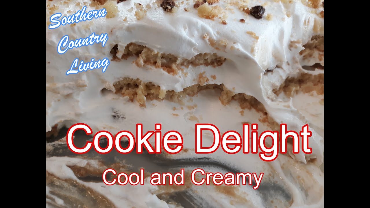 Cookie Delight   Cool Creamy Cookie Dessert  -- Fast and Easy  Throwback Video Series