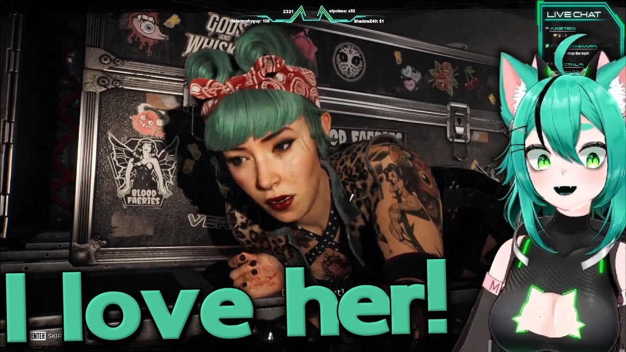 Green hair & loves food!?