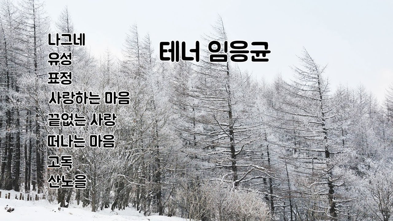 테너 임웅균: 나그네/유성/표정/사랑하는 마음/끝없는 사랑/떠나는 마음/고독/산노을