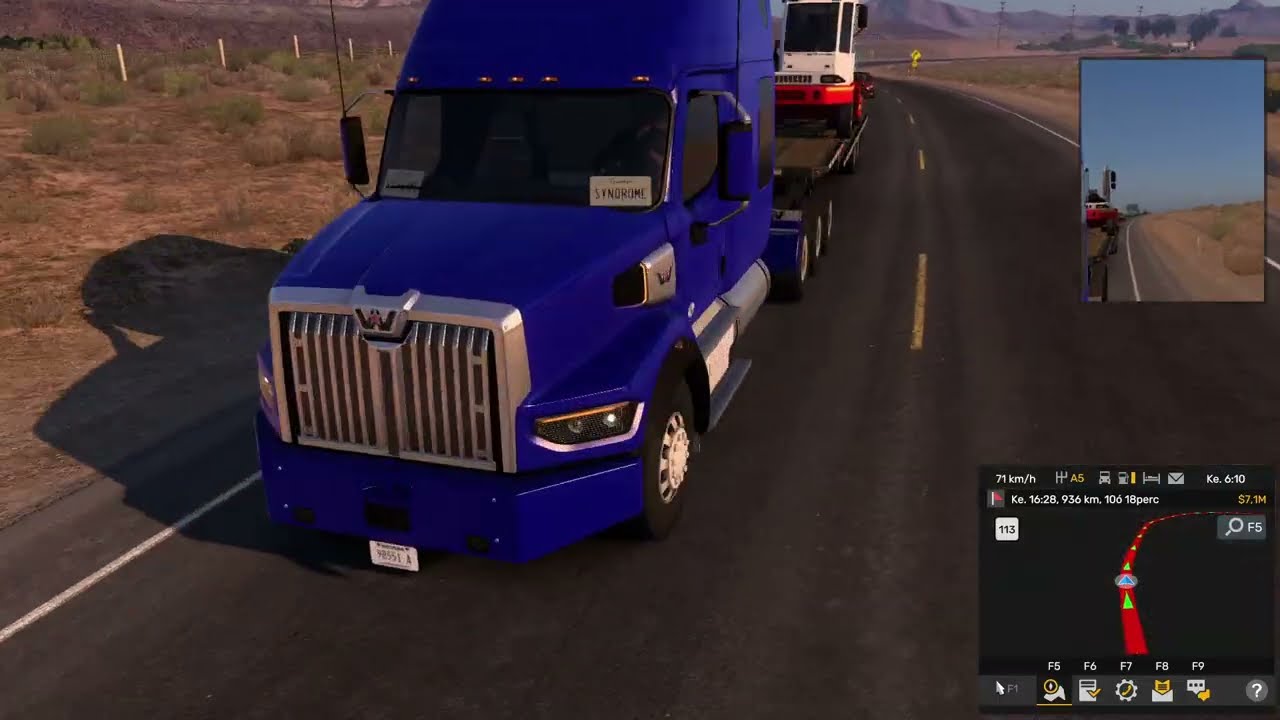 American Truck Simulator - Williams syndrome awareness truck in action