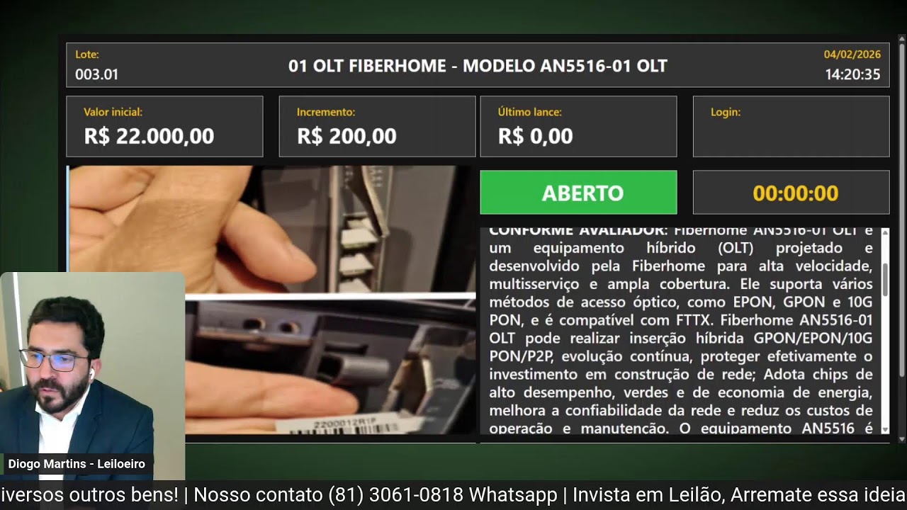 Leilão TJPE - 04.02.2026 - 13h - Exclusivamente Eletrônico.