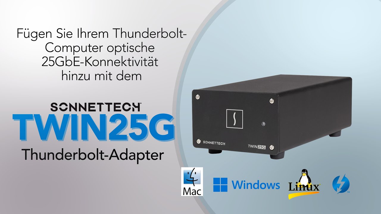 Sonnet Twin25G Adapter - Dualer 25GbE Thunderbolt Adapter