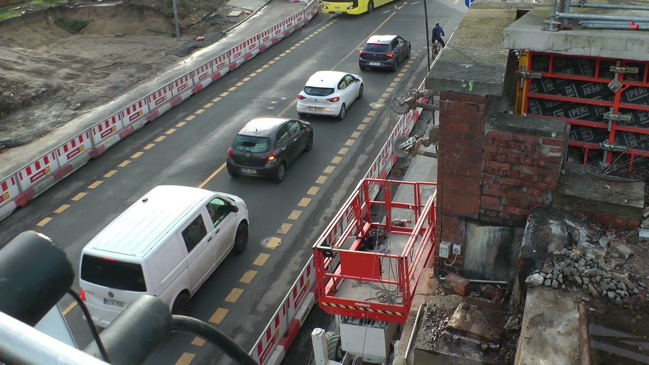 Ausbau Dresdner Bahn, Teil 122, zum letzten Mal Schichauweg, 15./ 23.01.2024