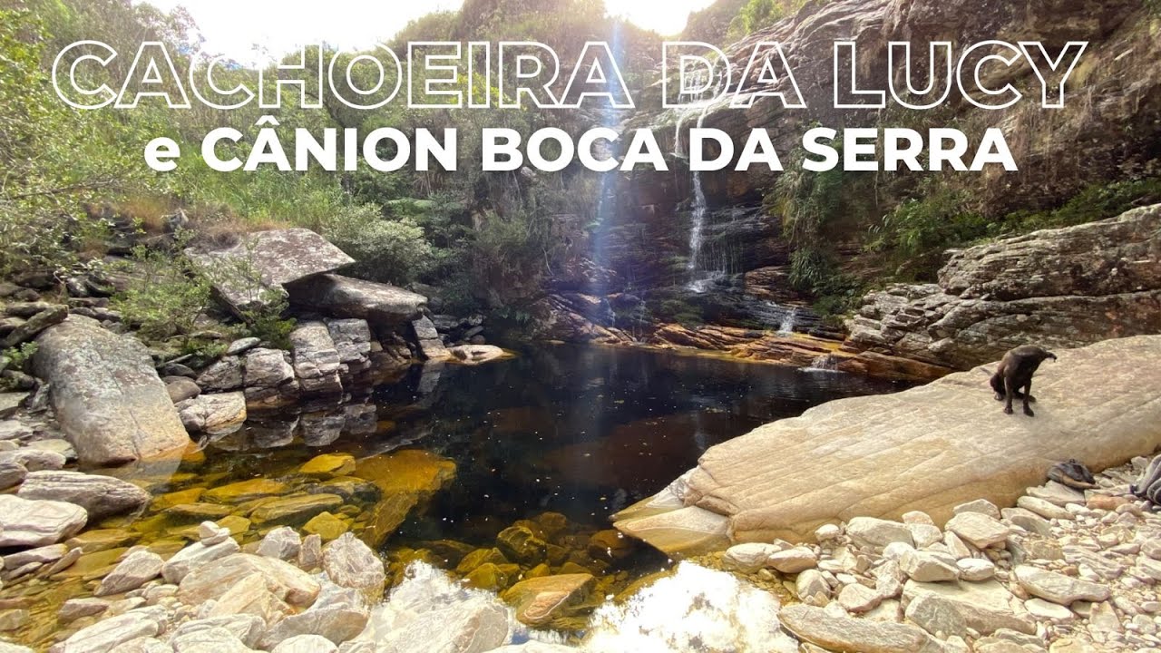 Cachoeira da Lucy e Ponte de Pedra do Cânion Boca da Serra na Serra dos Alves - MG