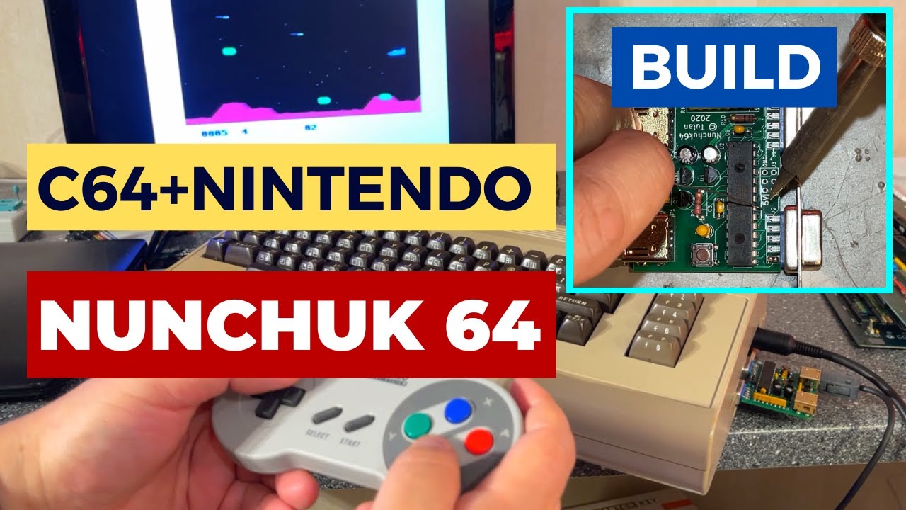 Nunchuk64 build - Use Nintendo controllers on a Commodore 64