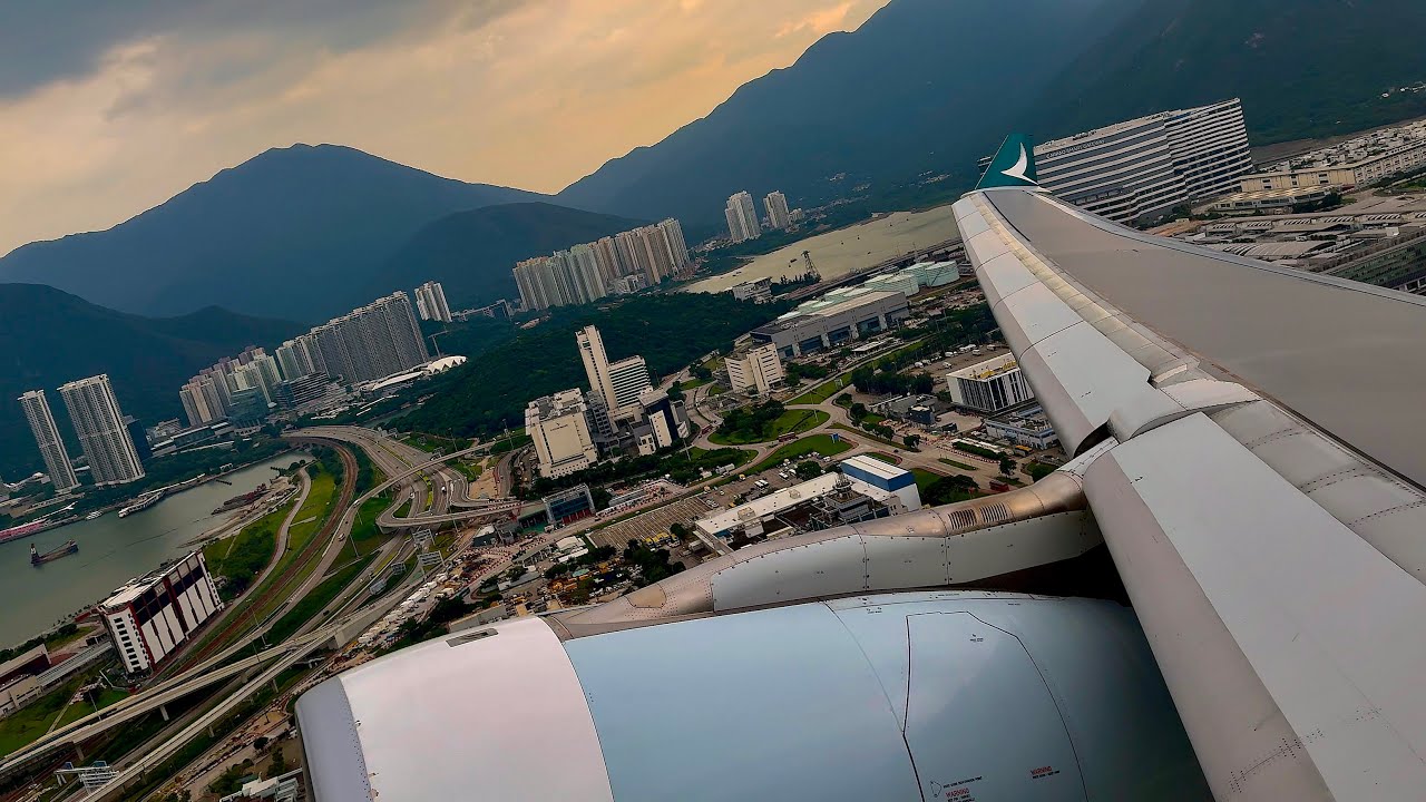 [4K] – Incredible Hong Kong Takeoff – Cathay Pacific – Airbus A330-300 – HKG – B-LAP – SCS 1347