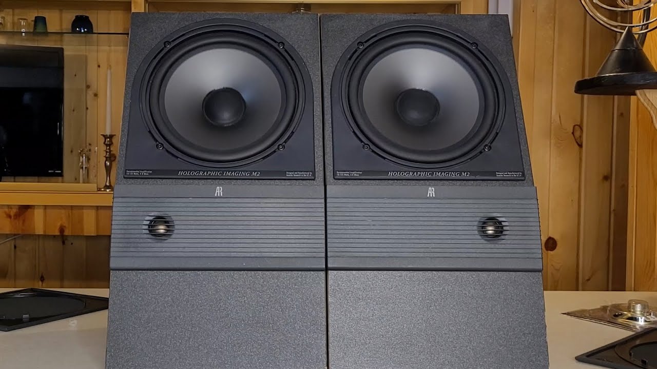 Acoustic Research M2 Holographic Imaging speakers from the 1990s.